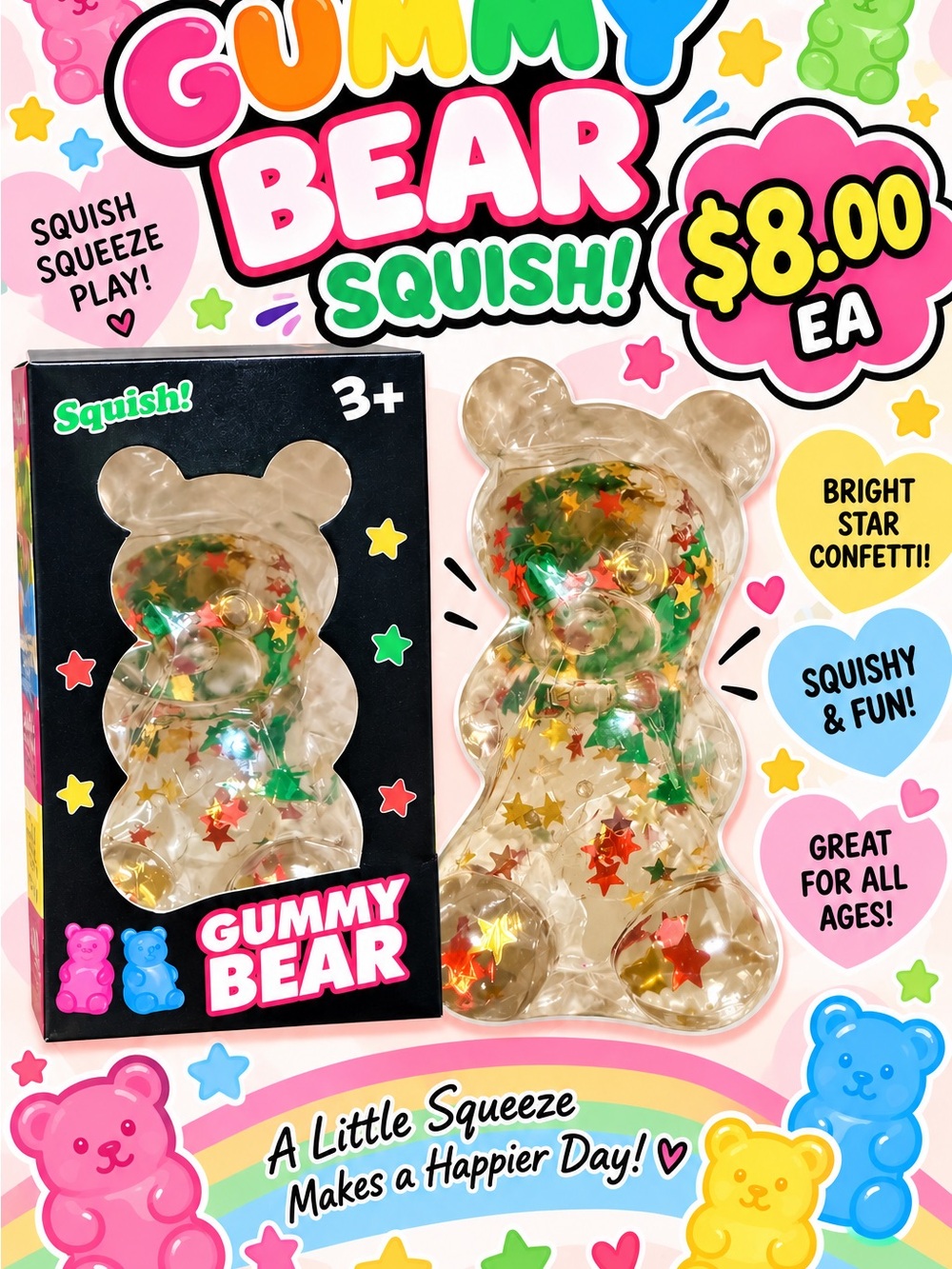 Gummy Bear Squish Toy